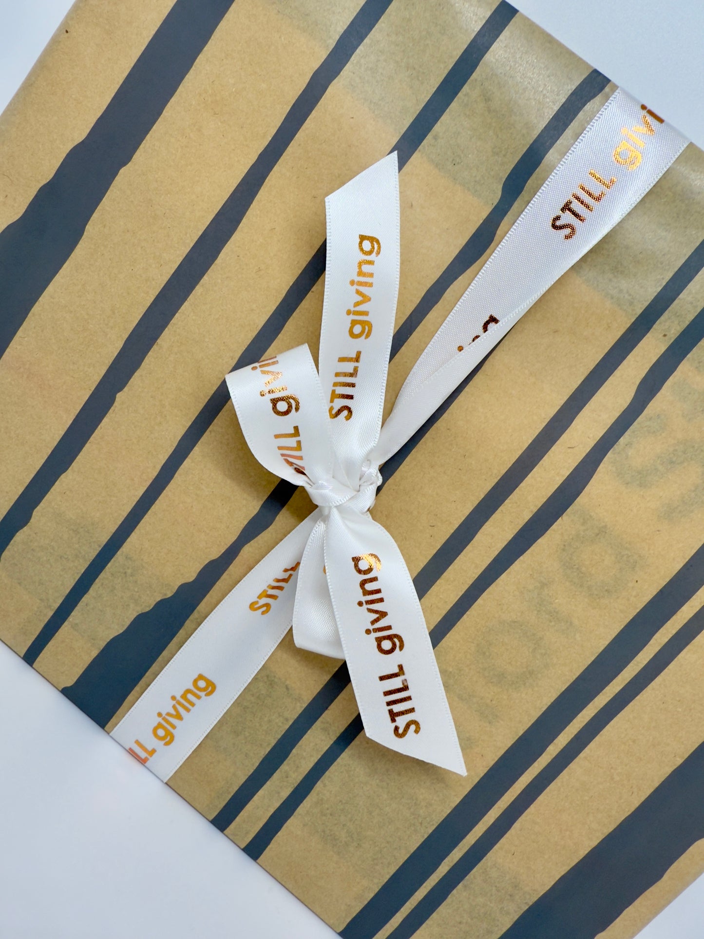 Close Up Image of Holiday Gift Wrap at Clyfford Still Museum.