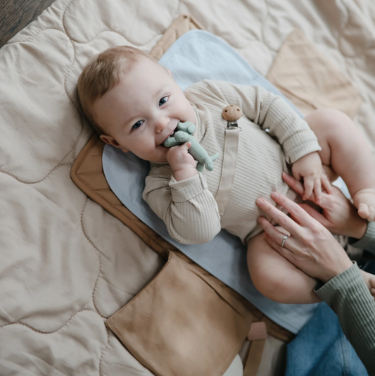 Baby with Dog Figurine Teether.