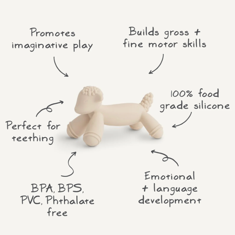 Image of Lamb Figurine Teether.