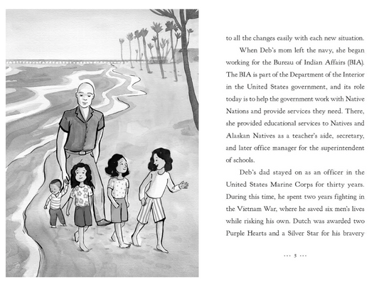 Page 5 of the book "She Persisted: Deb Haaland"