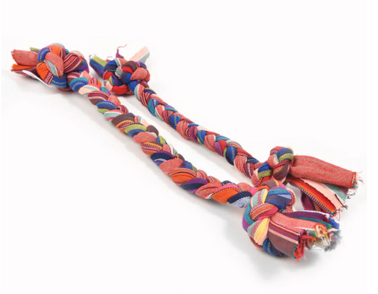 Hand Woven Dog Tug Toy