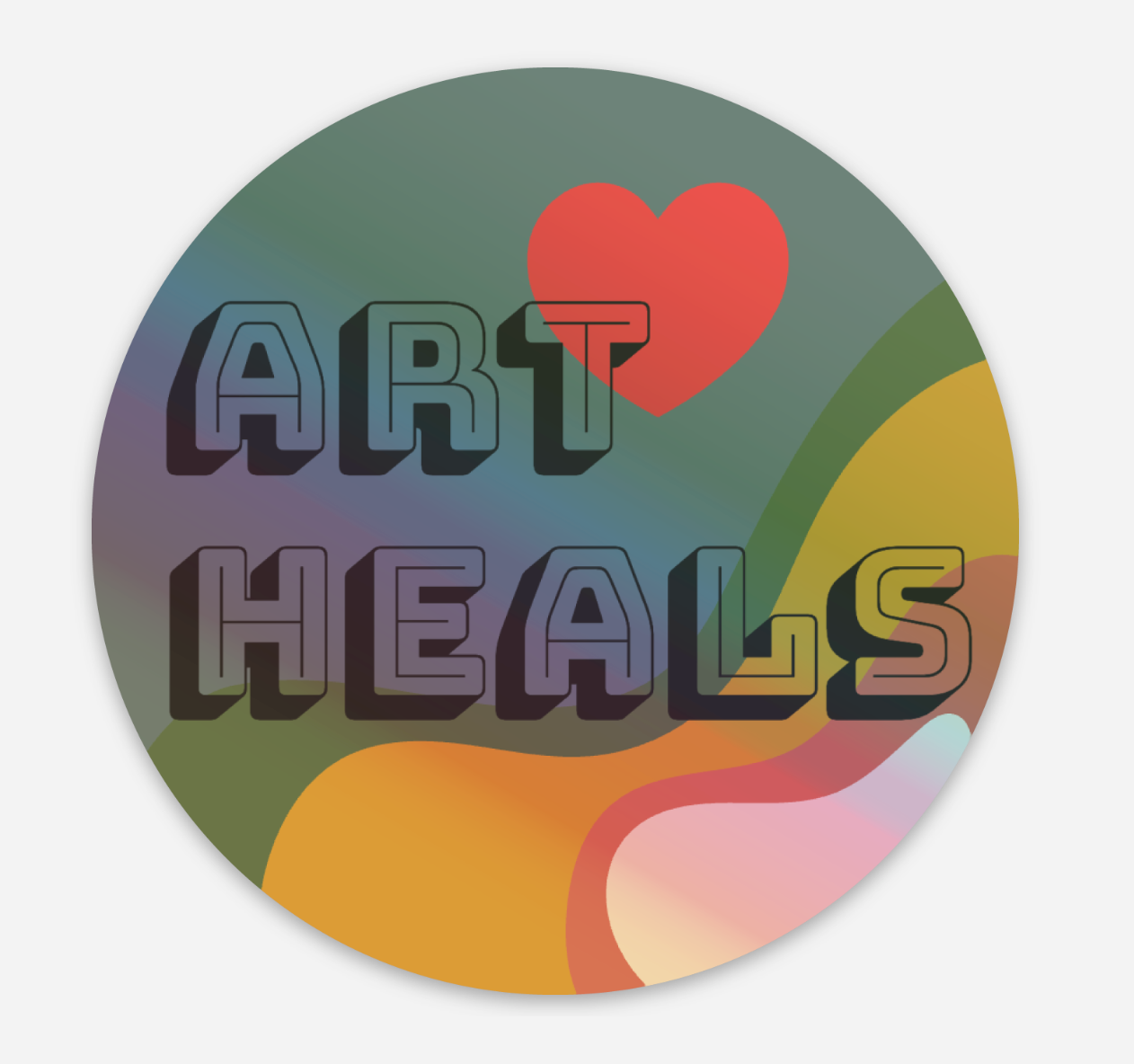 Art Heals Bumper Sticker