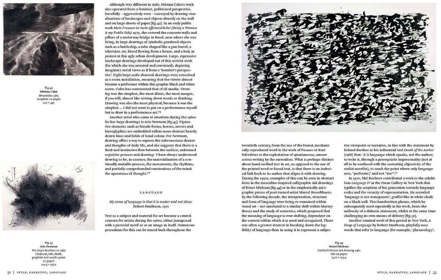 Inside page from ‘Contemporary Drawing: From the 1960s to Now’