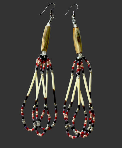 Handcrafted Traditional Beaded Earrings