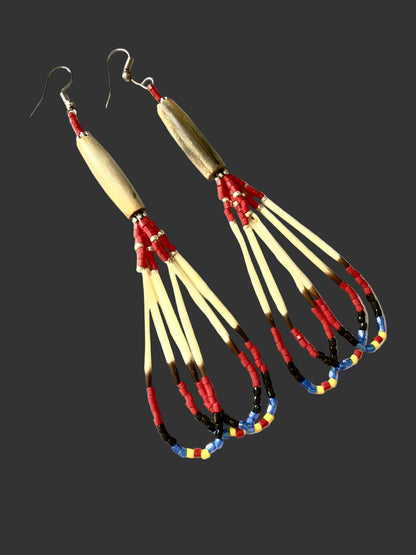 Handcrafted Traditional Beaded Earrings