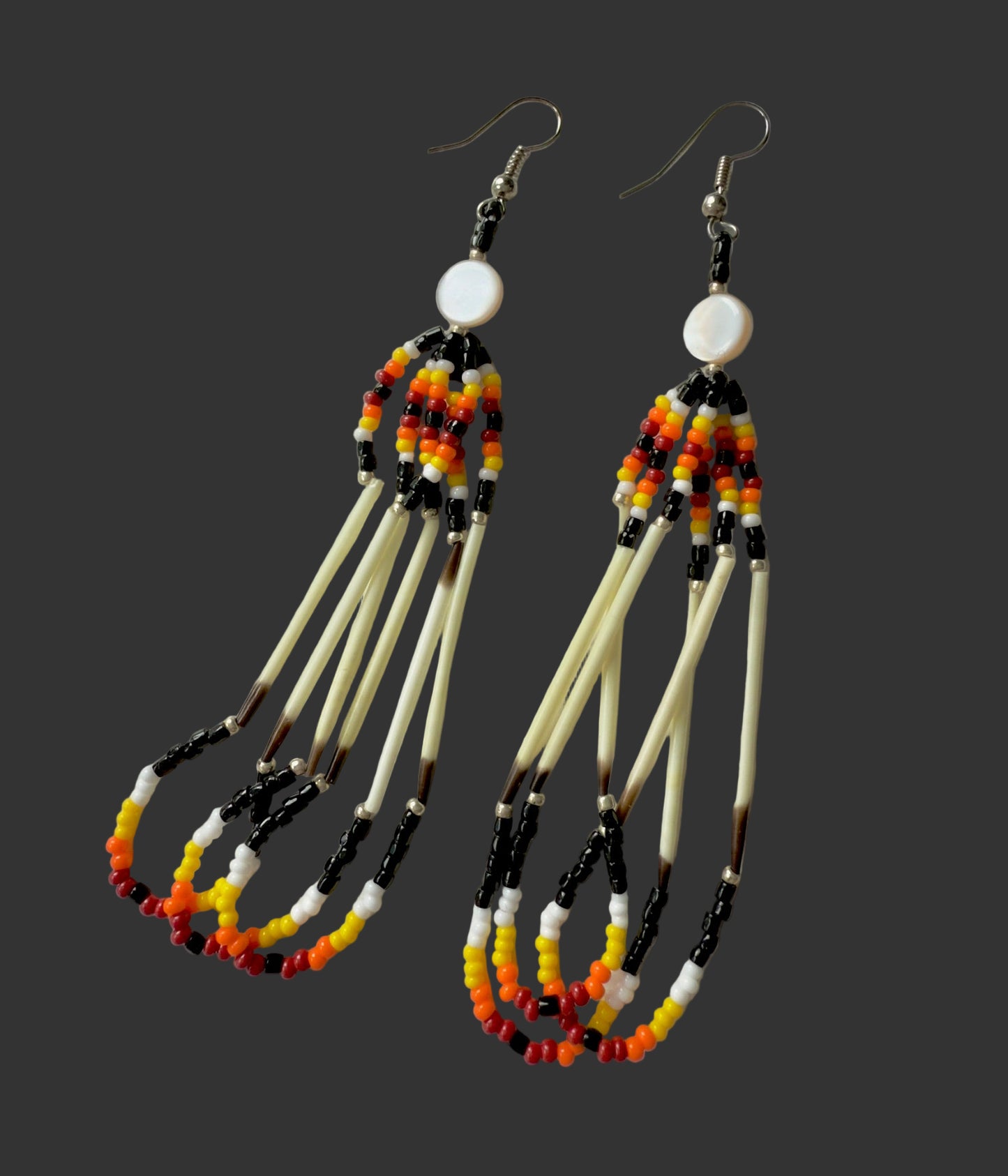 Handcrafted Traditional Beaded Earrings