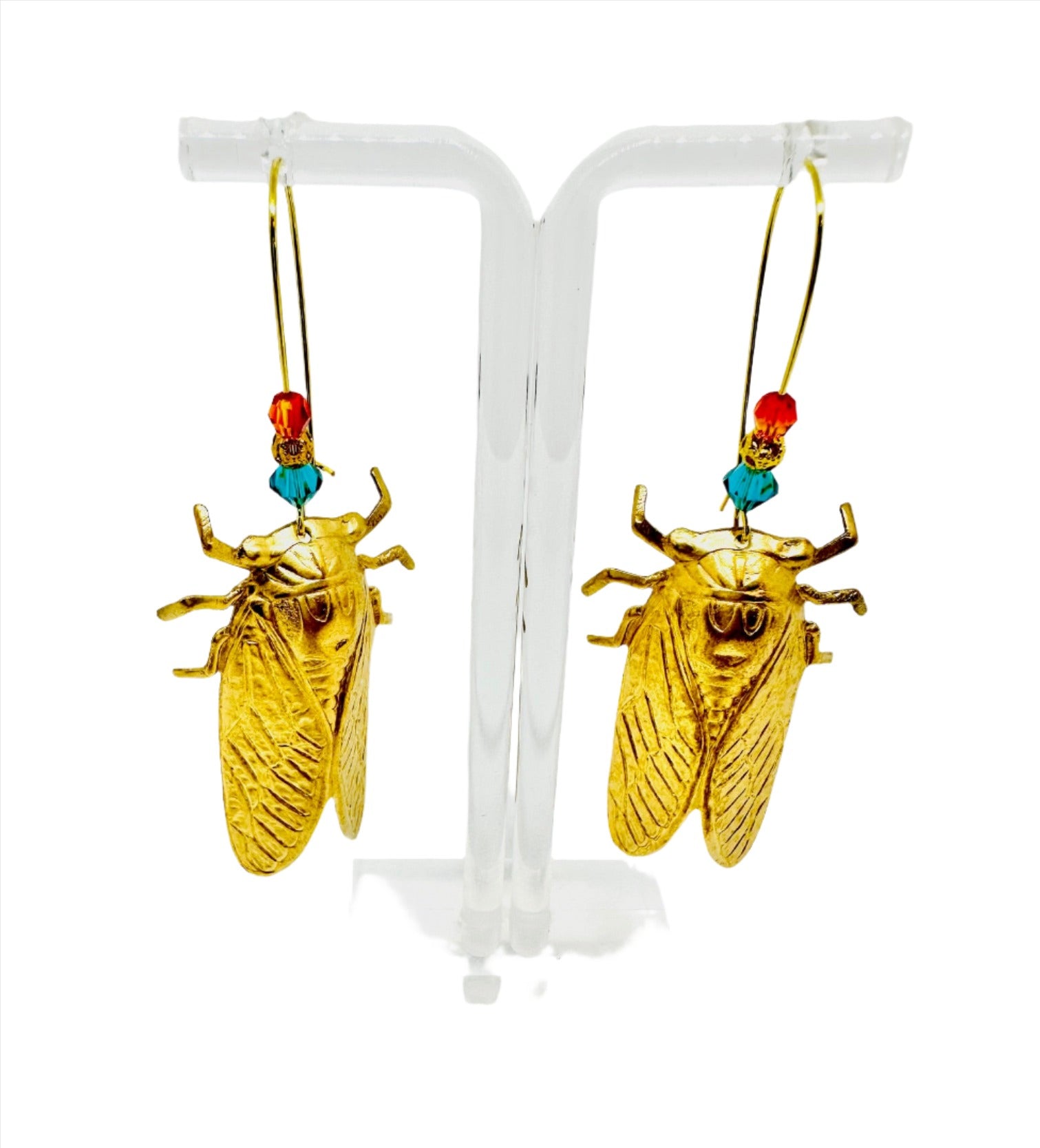 Image of Red and Blue Gem Cicadas.