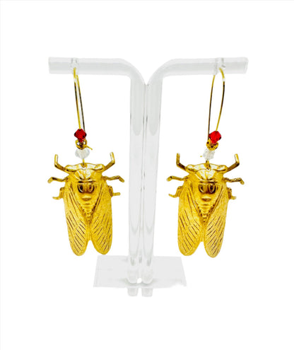 Image of Red and White Gem Cicadas.