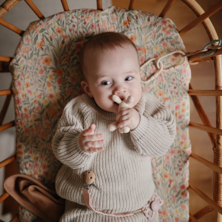 Baby with Lamb Figurine Teether.