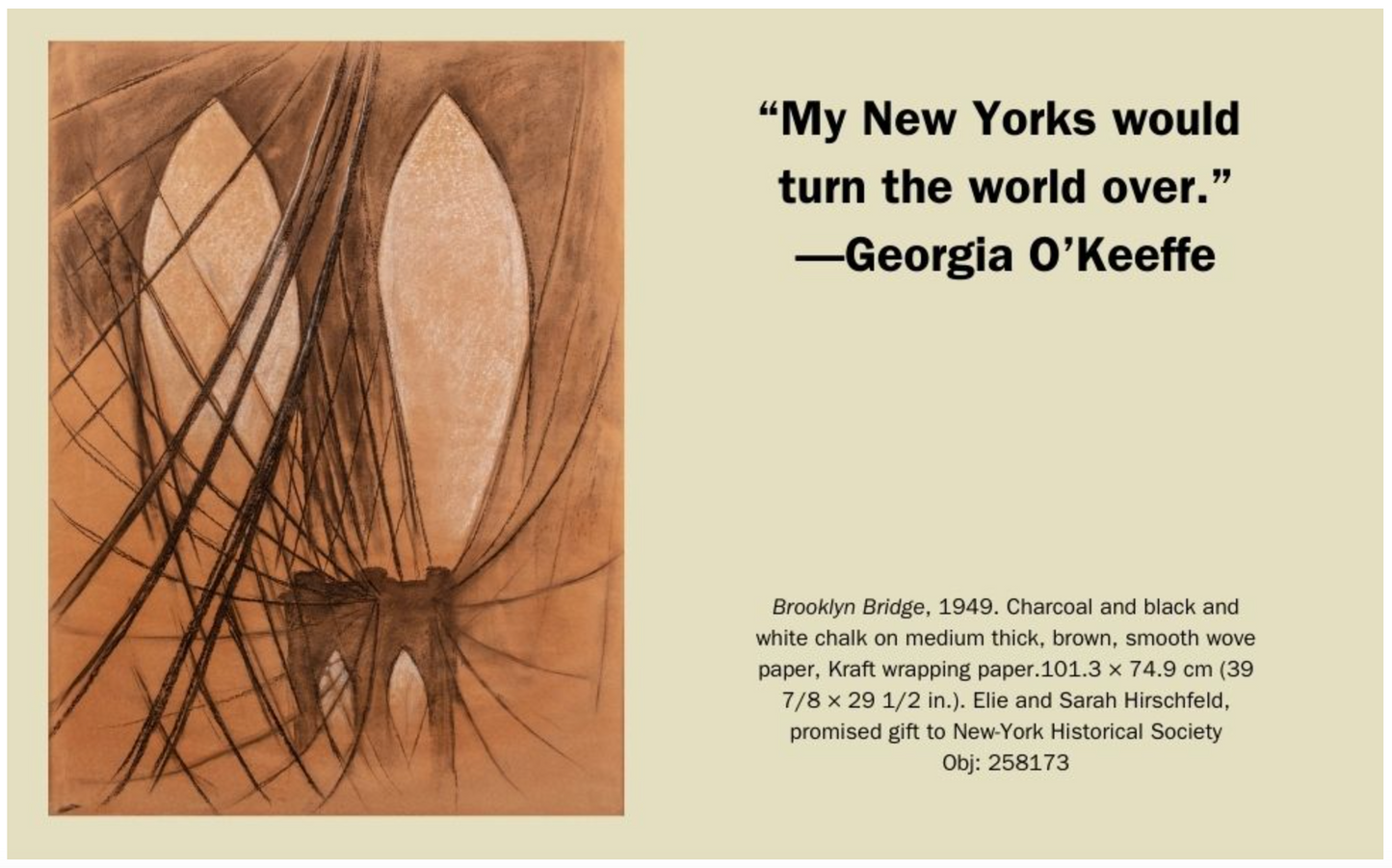 Georgia O'Keeffe: "My New Yorks"