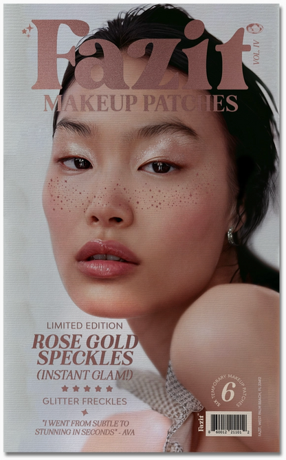 Rose Gold Stardust Speckles Makeup Patches