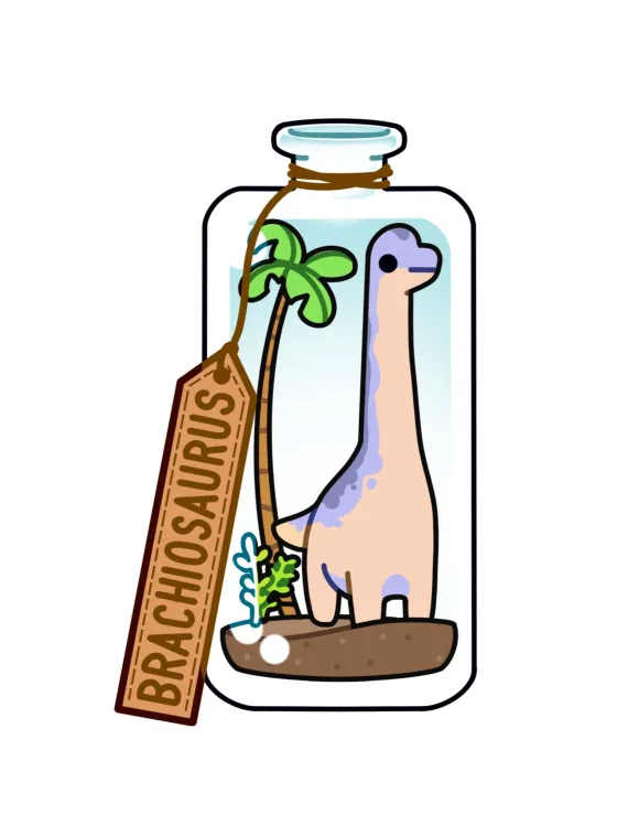 Dinosaurs in a Jar Stickers