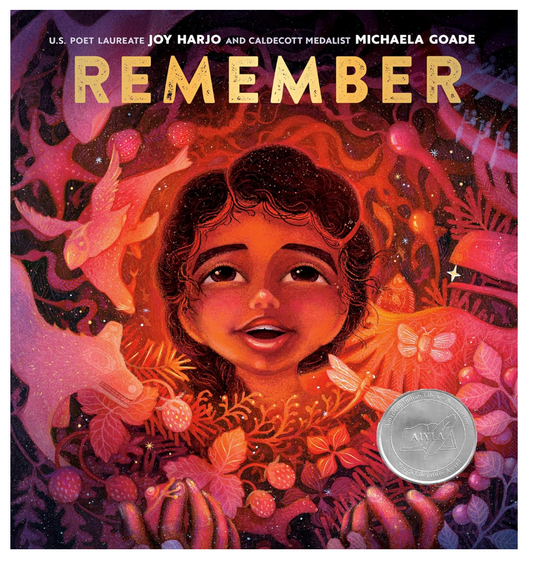 Cover of the book 'Remember' featuring illustrations of a child with floral elements and a sense of whimsical Wonder.