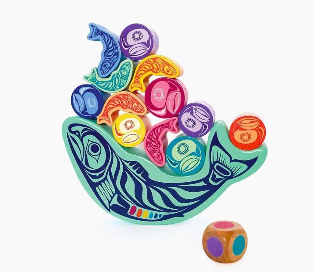 Colorful fish design wooden toy