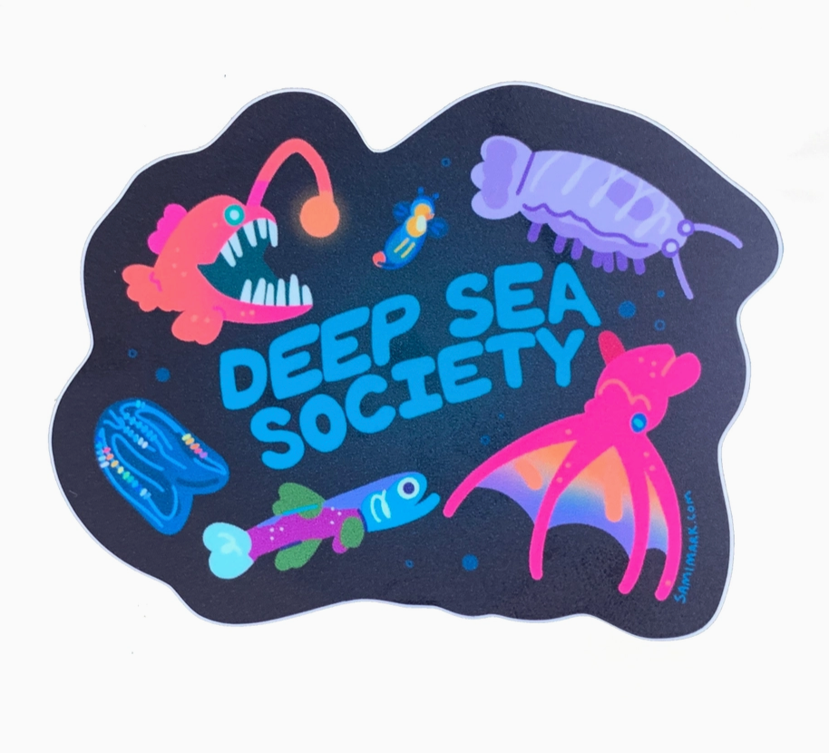 'Deep Sea Society' sticker