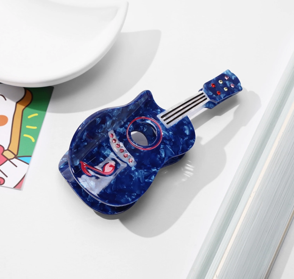 Guitar Hair Claw Clip