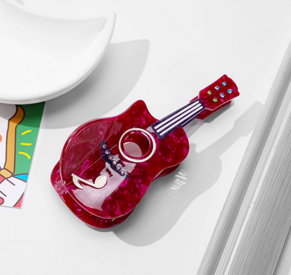 Guitar Hair Claw Clip