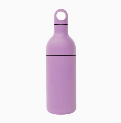 A light purple bottle with a loop handle.