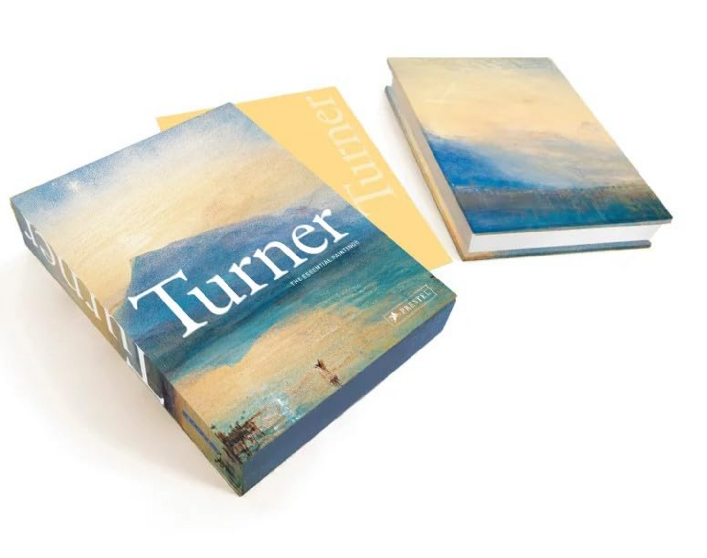 'Turner' book seen from the cover and back on a white background.