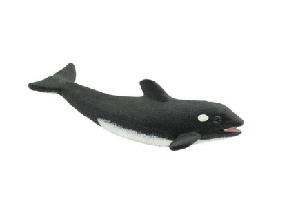 Small orca whale toy 