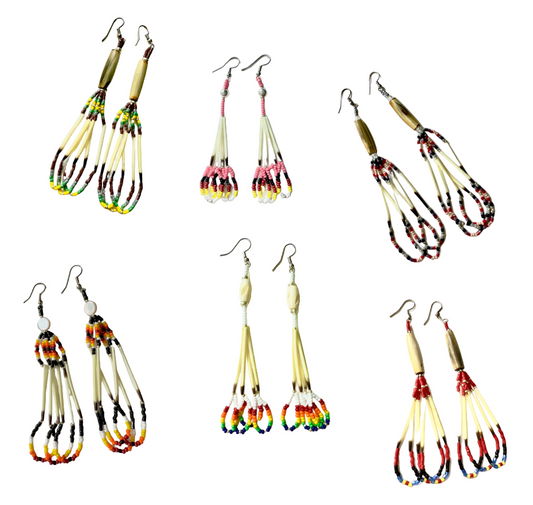 Handcrafted Traditional Beaded Earrings