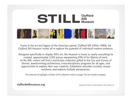 Clyfford Still Works on Paper Note Card Set