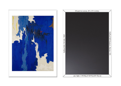 Abstract Magnet and backside shown.