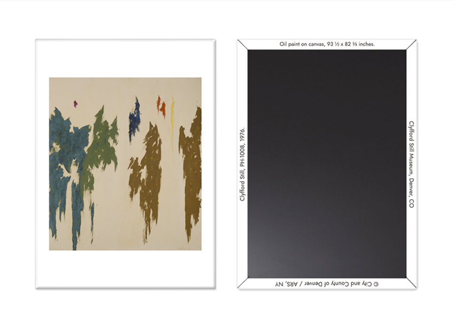 Abstract Magnet and backside shown.