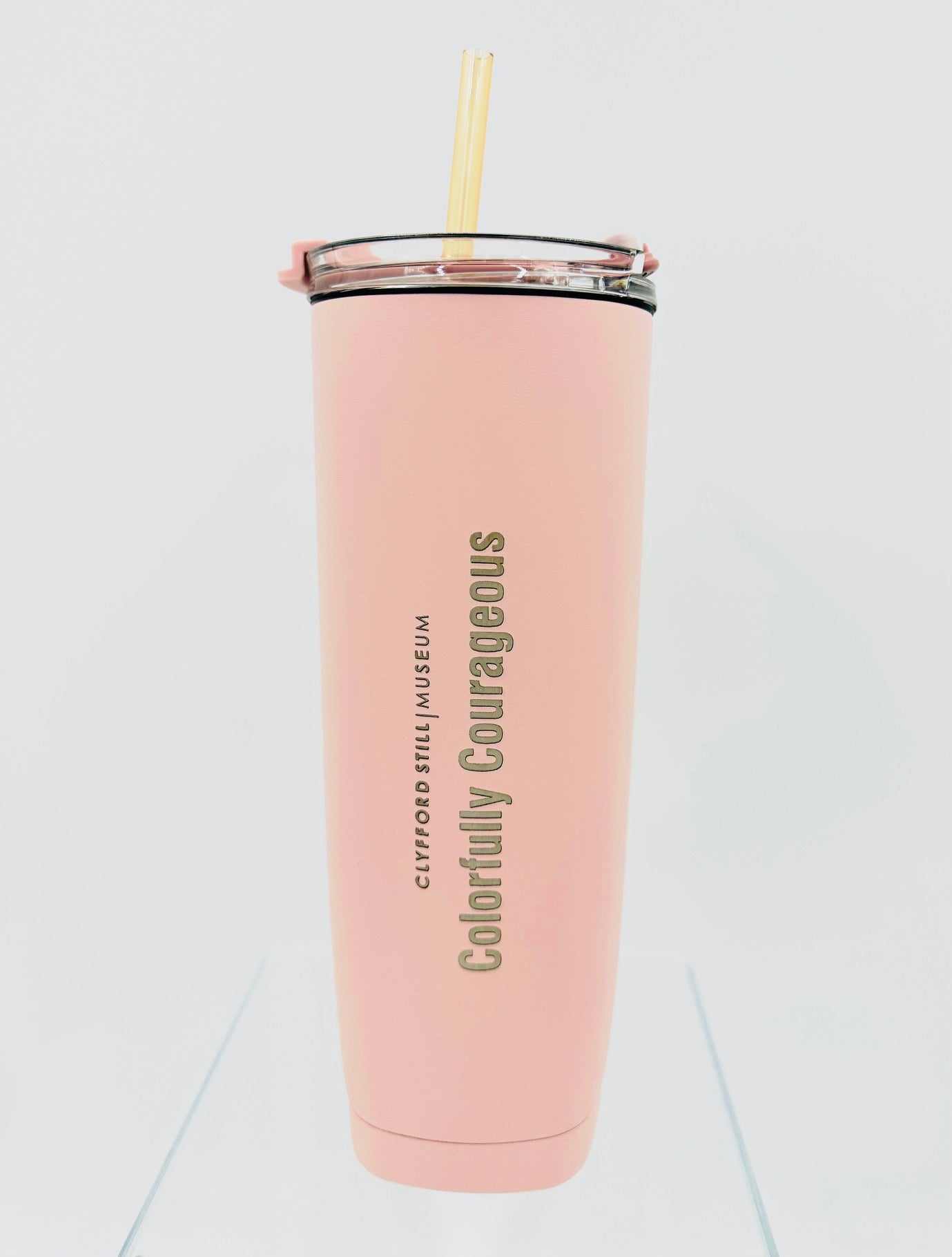 Pink Colorfully Courageous Tumbler