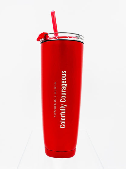 Red Colorfully Courageous Tumbler