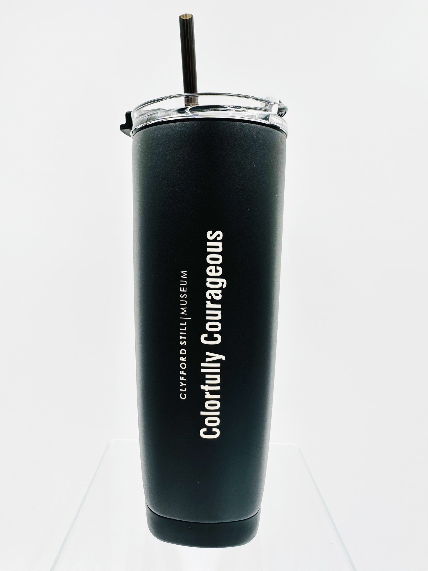 Black Colorfully Courageous Tumbler