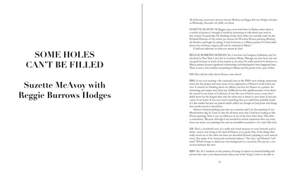 Pages 14 and 15 from ‘Reggie Burrows Hodges’ titled Some Holes Can’t be Filled 