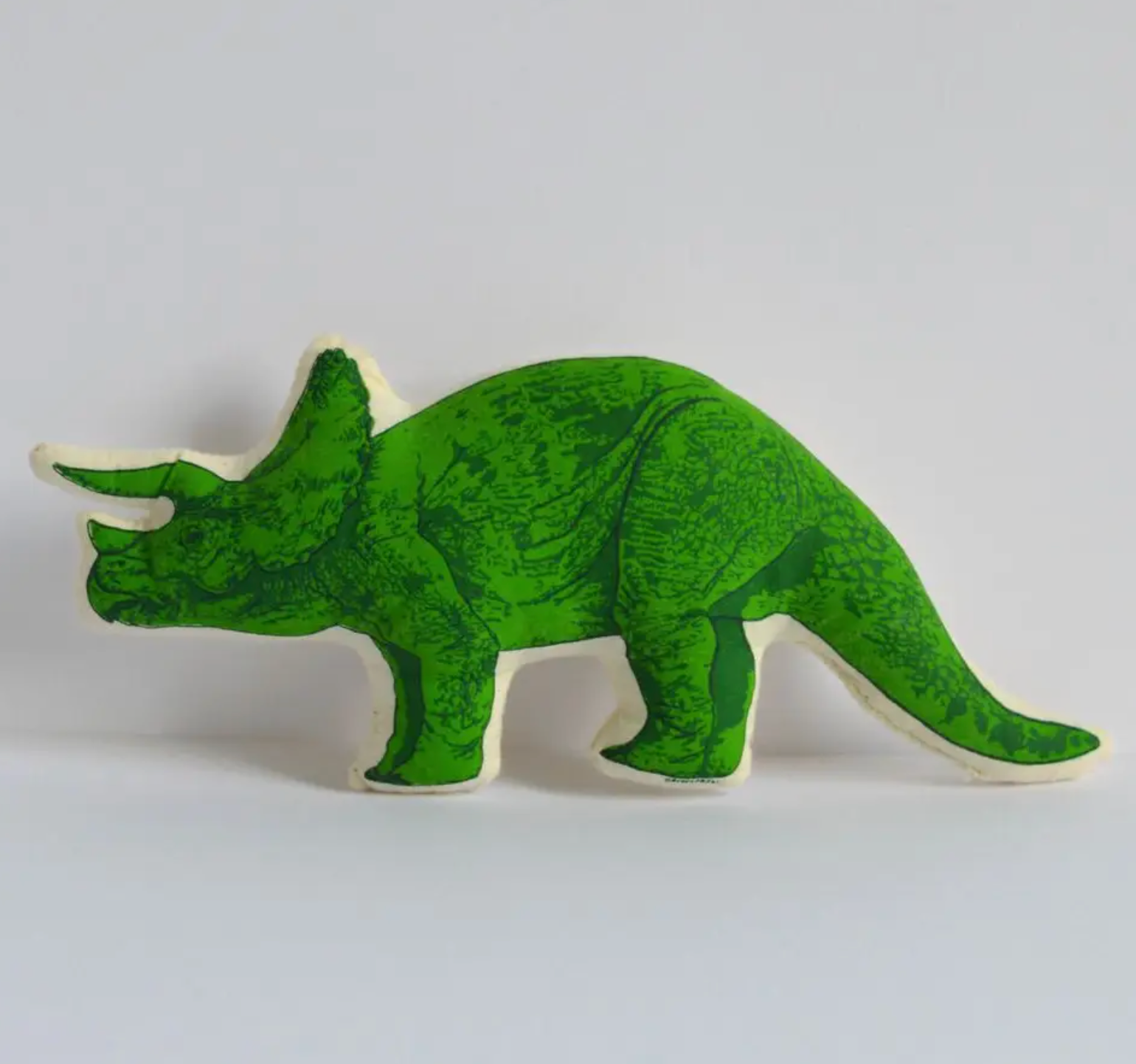 Plush triceratop toy