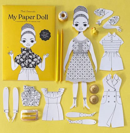 Amanda Coloring Paper Doll Kit