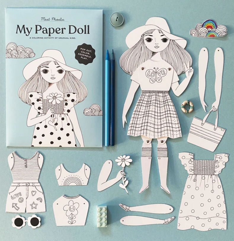 'Phoebe Coloring Paper Doll Kit'