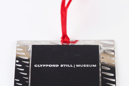Clyfford Still Ornament logo detail on the back